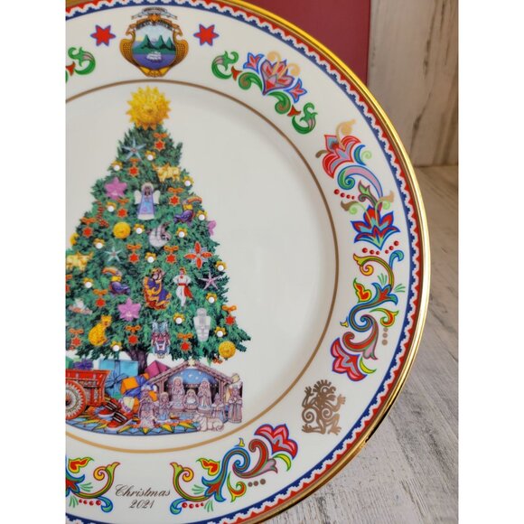 Lenox NEW Costa Rica annual plate trees around the world Xmas decor - Picture 5 of 8